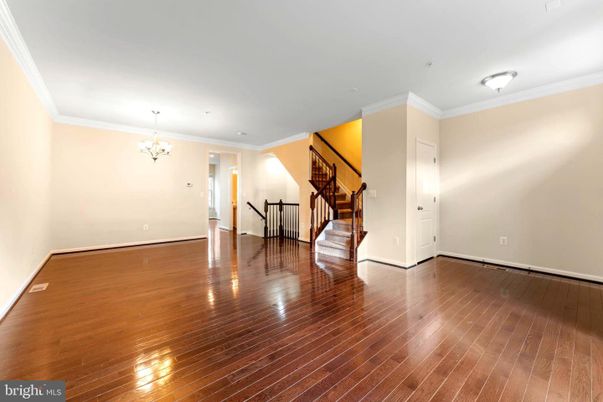 Chandelier, Empty room, Interior, Wood Texture Flooring