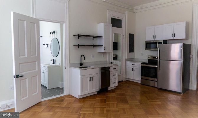 Interior, Kitchen, Wood Texture Flooring