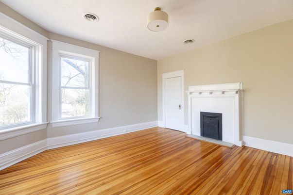 Empty room, Fireplace, Interior, Wood Texture Flooring