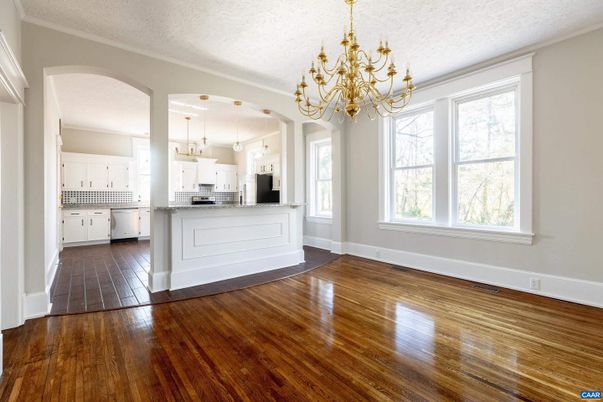 Chandelier, Interior, Kitchen, Wood Texture Flooring