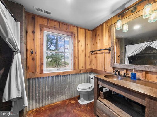 Bathroom, Interior, Wooden Walls