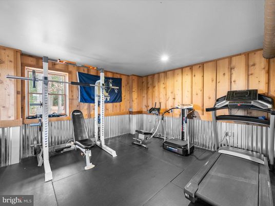 Fitness Equipment, Interior, Recessed Lighting, Wooden Walls