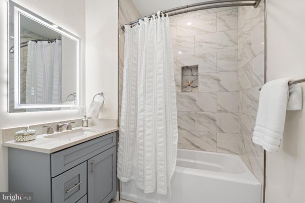 Bathroom, Interior, Marble Walls