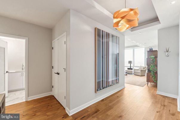 Interior, Living room, Marble, Recessed Lighting, Wood Texture Flooring