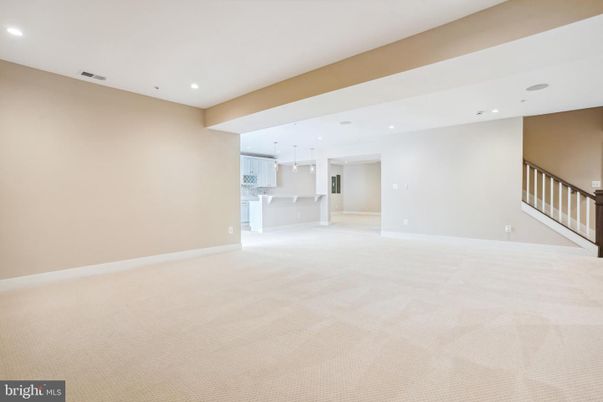 Empty room, Interior, Kitchen, Pendant Lights, Recessed Lighting