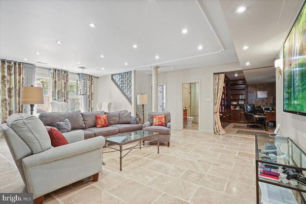 Interior, Living room, Recessed Lighting
