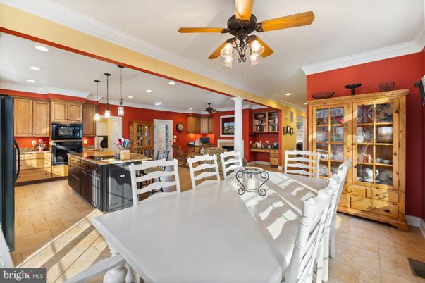 Dining room, Interior, Kitchen, Pendant Lights, Recessed Lighting