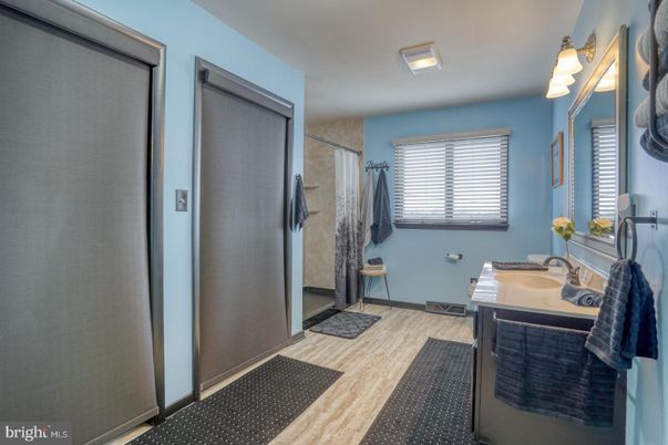 Bathroom, Interior, Wood Texture Flooring