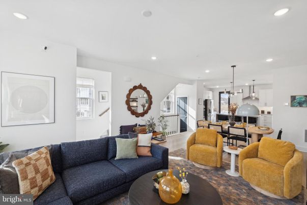 Dining room, Interior, Kitchen, Living room, Pendant Lights, Recessed Lighting, Wood Texture Flooring
