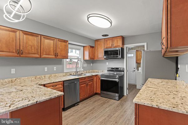 Interior, Kitchen, Wood Texture Flooring