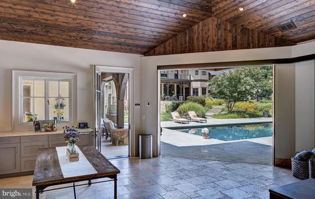 Interior, Pool, Recessed Lighting, Wooden Ceilings
