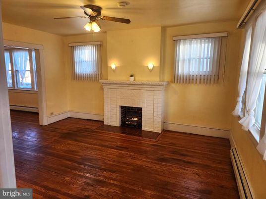 Empty room, Fireplace, Interior, Wood Texture Flooring