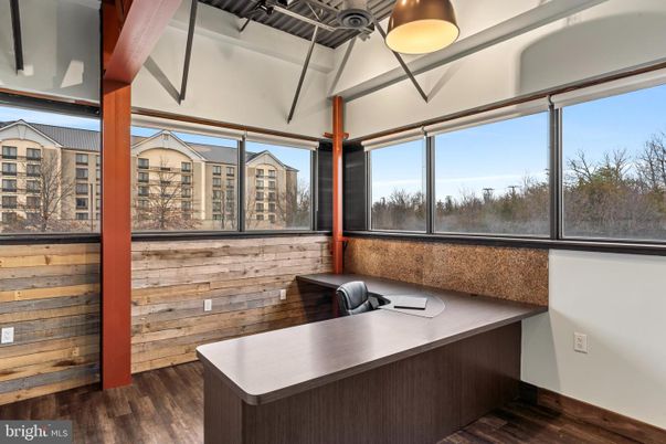 Home Office, Interior, Wood Texture Flooring, Wooden Walls
