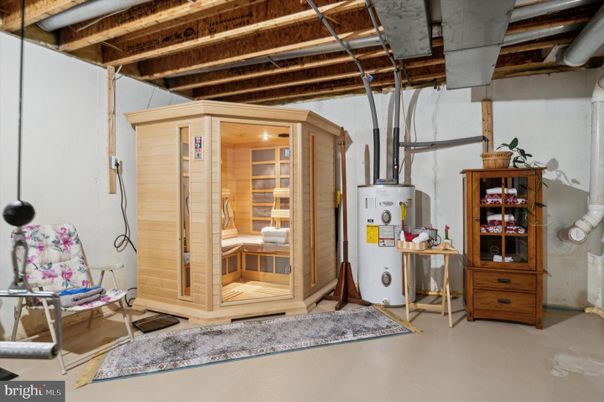 Interior, Sauna Room, Wooden Beams