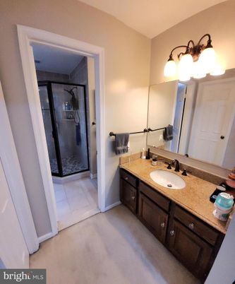 Bathroom, Dual Sink Vanities, Glass Shower, Interior