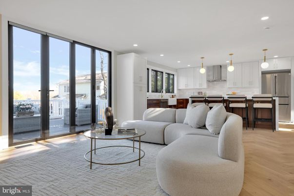 Interior, Kitchen, Living room, Pendant Lights, Recessed Lighting, Stainless Steel Appliances, Wood Texture Flooring