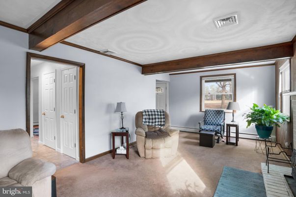 Interior, Living room, Wooden Beams