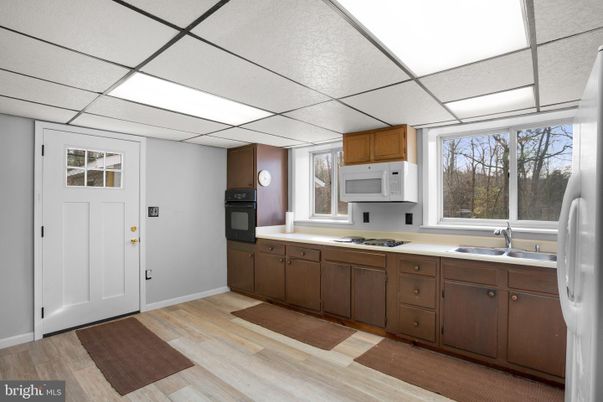 Interior, Kitchen, Wood Texture Flooring