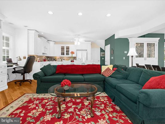 Interior, Kitchen, Living room, Recessed Lighting, Wood Texture Flooring