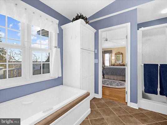 Bathroom, Interior, Recessed Lighting, Wood Texture Flooring