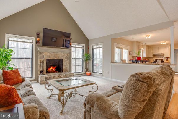 Fireplace, Interior, Kitchen, Living room
