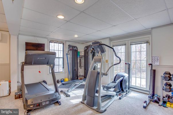 Fitness Equipment, Gym, Interior, Recessed Lighting