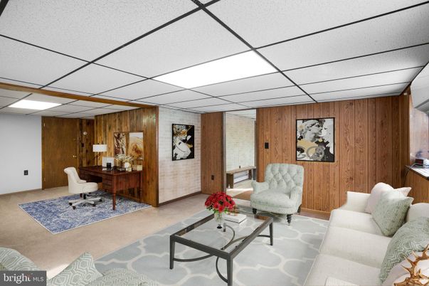 Home Office, Interior, Wooden Walls