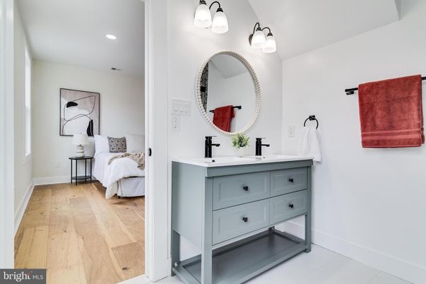 Bathroom, Bedroom, Interior, Recessed Lighting, Wood Texture Flooring