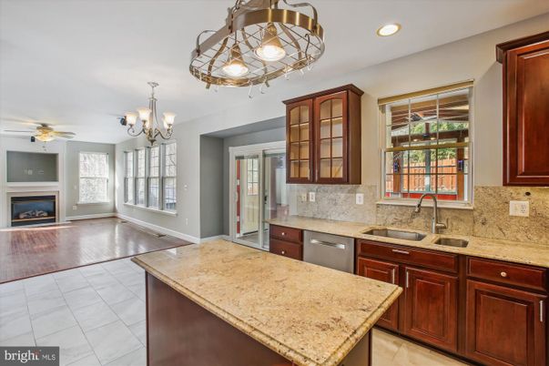 Chandelier, Fireplace, Interior, Kitchen, Recessed Lighting