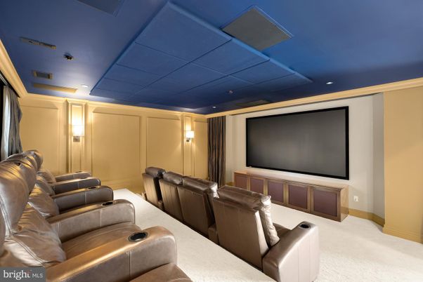 Home Theatre Room, Interior, Projection Screen, Recessed Lighting, Theatre Room