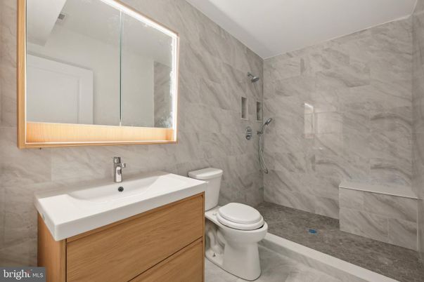 Bathroom, Glass Shower, Interior, Marble Walls