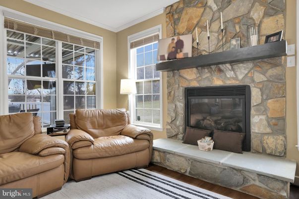 Fireplace, Interior, Living room, Stone Walls, Wood Texture Flooring