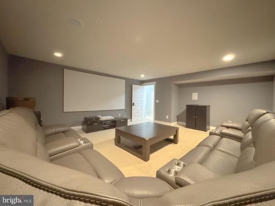 Home Theatre Room, Interior, Projection Screen, Recessed Lighting, Theatre Room