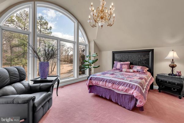 Bedroom, Chandelier, Interior