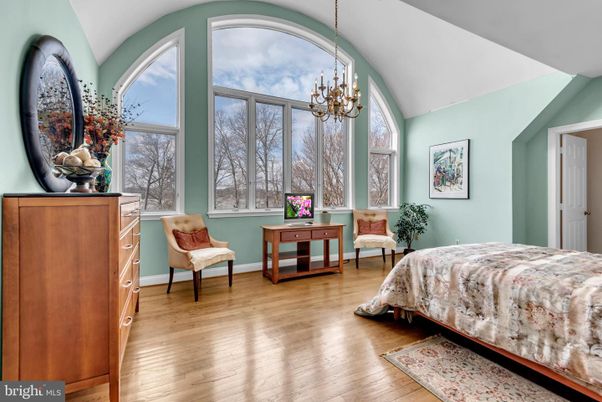 Bedroom, Chandelier, Interior, Wood Texture Flooring