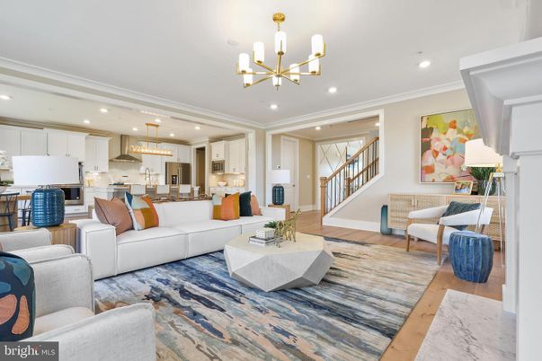 Interior, Kitchen, Living room, Pendant Lights, Recessed Lighting, Stainless Steel Appliances, Wood Texture Flooring
