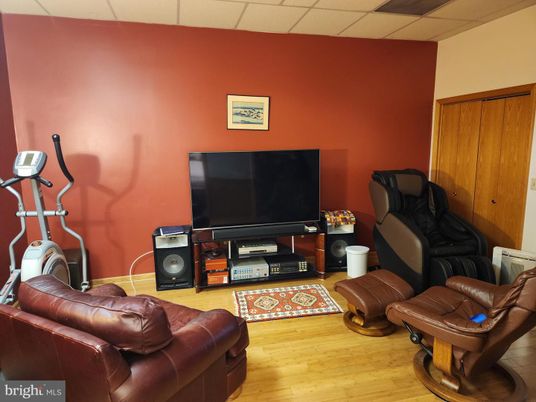 Fitness Equipment, Interior, Wood Texture Flooring