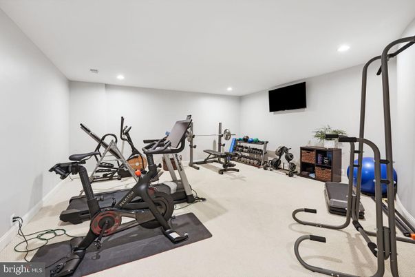 Fitness Equipment, Interior, Recessed Lighting