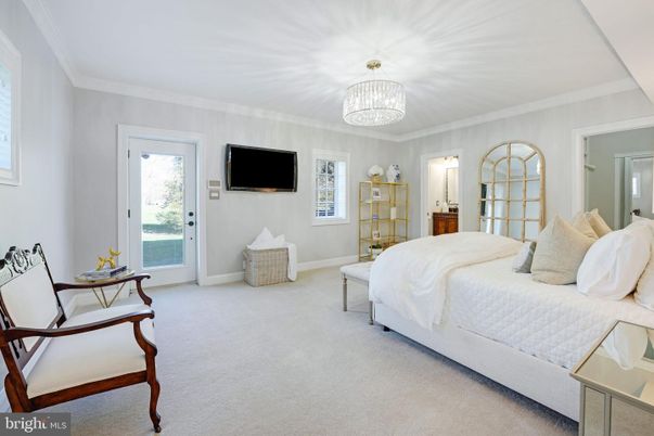 Bedroom, Chandelier, Interior