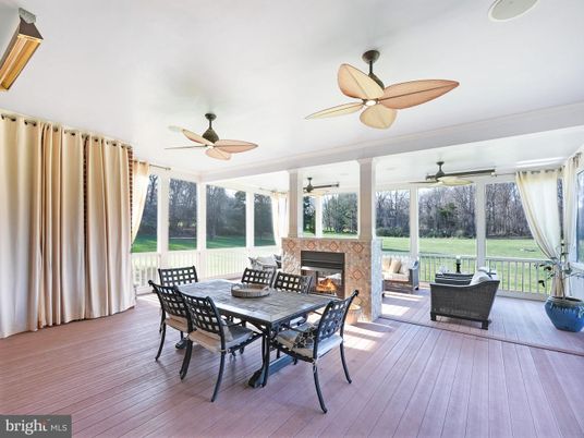 Dining room, Fireplace, Interior, Wood Texture Flooring