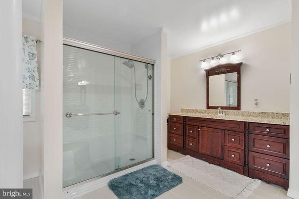 Bathroom, Dual Sink Vanities, Glass Shower, Interior