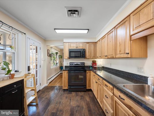 Interior, Kitchen, Wood Texture Flooring