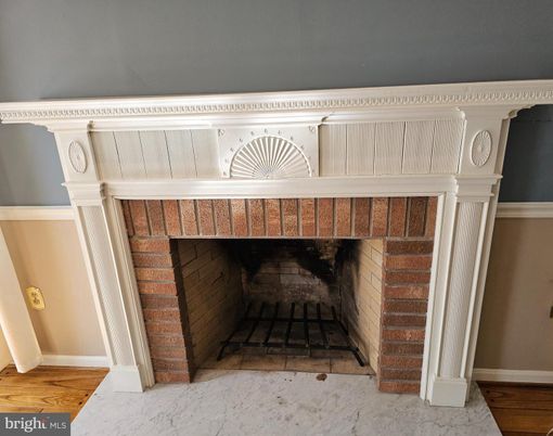 Fireplace, Interior, Marble, Wood Texture Flooring