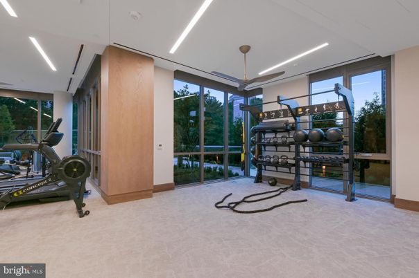 Fitness Equipment, Interior, Recessed Lighting