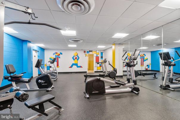 Fitness Equipment, Interior, Recessed Lighting