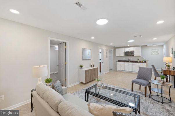 Interior, Kitchen, Living room, Recessed Lighting