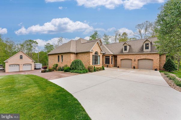 Attached, Detached Garage, Exterior, Facade, Brick Facade, French Provincial
