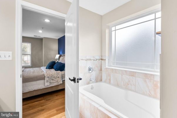 Bathroom, Bedroom, Interior, Recessed Lighting, Wood Texture Flooring