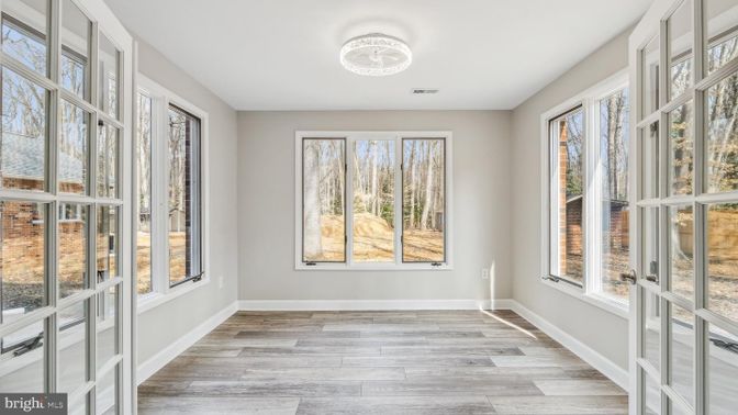 Empty room, Interior, Wood Texture Flooring