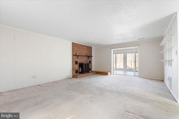 Empty room, Fireplace, Interior, Stone Walls